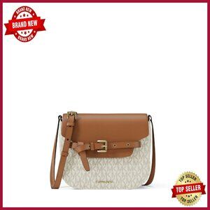 Small Saddle Crossbody Bag - Signature Canvas - Adjustable Strap